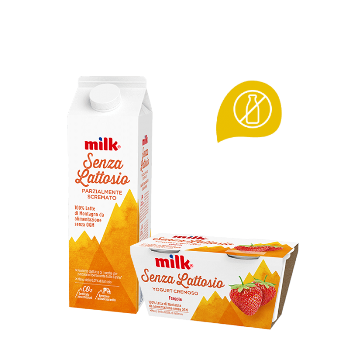 Milk. Solo prodotti buoni e genuini come il latte.